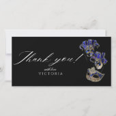 ボヘエレガントミアン・ブラック・シルバーの仮装 サンキューカード (正面)