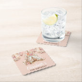 ボヘエレガントミパーソナライズされたアンガール誕生日 ペーパーコースター (インサイチュ)