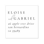 ボヘエレガントミマル結婚リスト差出人住所 セルフインキングスタンプ (デザイン)