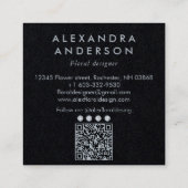 ボヘエレガントミミニマルヤのワイルドフラワーウォーター色 スクエア名刺 (裏面)