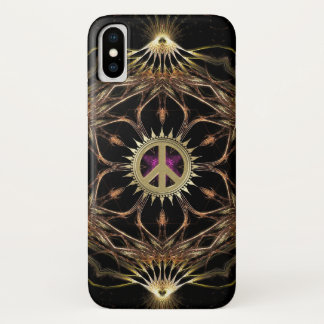 ボヘオーガニックミアンピースフラワー iPhone X ケース
