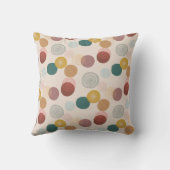 ボヘカラフルミアンスタイル円環デザイン クッション (裏面)