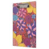 ボヘカラフルミアンフローラプリント クリップボード (左)