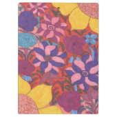 ボヘカラフルミアンフローラプリント クリップボード (裏面)