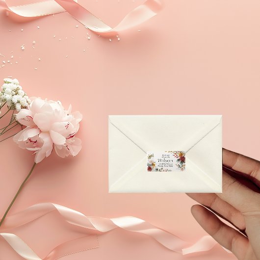 ボヘカラフルミアンフローラ差出人住所 ラベル