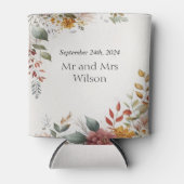 ボヘカラフルミアンフローラ結婚ズ 缶クーラー (正面)