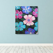 ボヘカラフルミアンフローラ キャンバスプリント (インサイチュ (ウッドフロア))