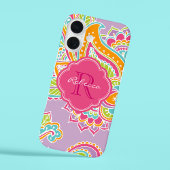 ボヘカラフルミアンペイズリーモノグカスタムラム Case-Mate iPhoneケース