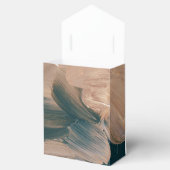 ボヘニアンボホティール(緑がかった色)ラストテラコッタ結婚式の引き出物 フェイバーボックス (オープン)