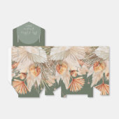 ボヘニアンボホージグリーンブライダルシャワーアスキュー フェイバーボックス (折り畳みなし)