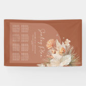 ボヘニア防錆テラコッタ結婚のシーティングプラン 横断幕 (横)