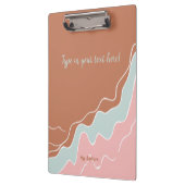 ボヘパーソナライズされたミアモダンカスタムの贈り物 クリップボード (左)