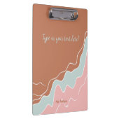 ボヘパーソナライズされたミアモダンカスタムの贈り物 クリップボード (右)