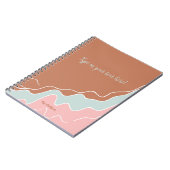 ボヘパーソナライズされたミアモダンカスタムの贈り物 ノートブック (左側)