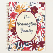 ボヘパーソナライズされたミアンファミリージャーナル プランナー手帳 (正面)