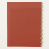 ボヘパーソナライズされたミアンフローラカスタマイズ プランナー手帳 (裏面)