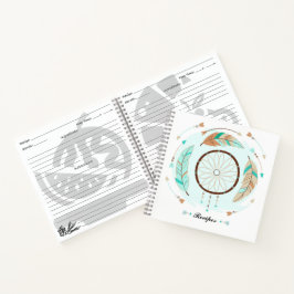 ボヘパーソナライズされたミアンレシピノート ノートブック