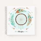 ボヘパーソナライズされたミアンレシピノート ノートブック (正面)