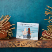 ボヘパーソナライズされたミアン最高のド友のカスタム贈り物 フォトプラーク (側面)