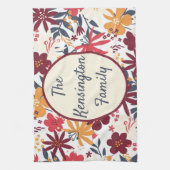 ボヘパーソナライズされたミナキッチンタオル キッチンタオル (縦)