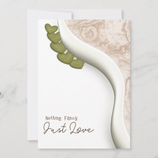 ボヘファンシーミアンを愛すカジュアルる結婚もの 招待状 (正面)