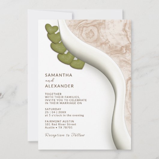 ボヘファンシーミアンを愛すカジュアルる結婚もの 招待状 (裏面)