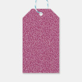 ボヘミお洒落アンフローラリースベビーシャワーラベル ギフトタグ (裏面)