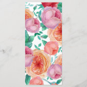 ボヘミはっきりしたフローラ結婚のメニュー メニュー (裏面)