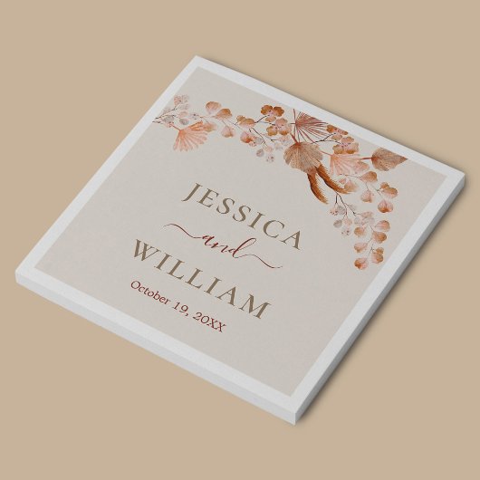 ボヘミアと水彩豊かなボホの花 スタンダードカクテルナプキン