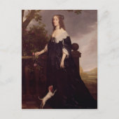 ボヘミアのエリザベス女王の肖像 ポストカード (正面)