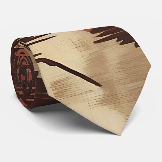 ボヘミアのシックなブラッシュストロークネックタイ ネクタイ (ロール)