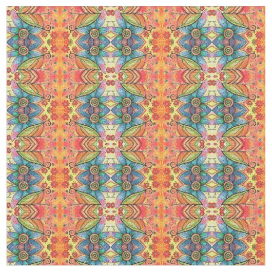 ボヘミアのスタイルの生地 ファブリック (クローズアップ)