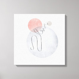 ボヘミアのラインアートの背景 キャンバスプリント