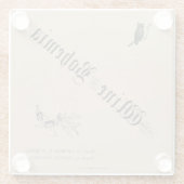 ボヘミアのワイン - ガラス コースター (裏面)