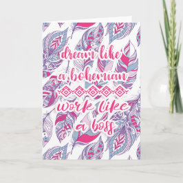 ボヘミアの作品のような夢を見るボス カード