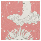 ボヘミアの夢のサンゴ ファブリック (クローズアップ)