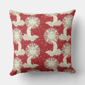 ボヘミアの夢の赤 クッション (裏面)