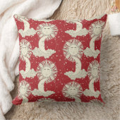 ボヘミアの夢の赤 クッション (ブランケット)