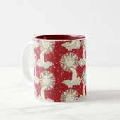 ボヘミアの夢の赤 ツートーンマグカップ (正面左)
