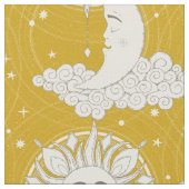 ボヘミアの夢黄色 ファブリック (クローズアップ)