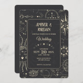 ボヘミアの天結婚星天文学 招待状 (正面/裏面)