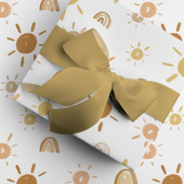 ボヘミアの太陽の光と虹の黄色 ラッピングペーパー