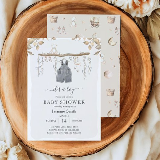 ボヘミアの子供服の保育園の赤ちゃんシャワーだ 招待状