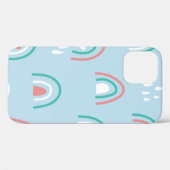 ボヘミアの手描きシームレスなパターンと虹  Case-Mate iPhoneケース (裏面 (横))