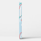 ボヘミアの手描きシームレスなパターンと虹  Case-Mate iPhoneケース (裏面 / 左)