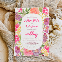 ボヘミアの明るいフローラのアーチスクリプ結婚トシック