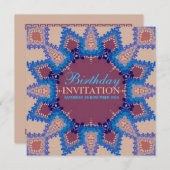 ボヘミアの星の誕生日/特別な招待状 招待状 (正面/裏面)