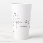 ボヘミアの未来のミセス·ティーペ·ボタニコンテンポラリーカル カフェラテマグ (正面)