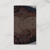 ボヘミアの楕円形のエリザベス女王のポートレート 名刺 (裏面)