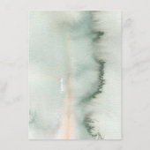 ボヘミアの水の色の結婚緑の情報 エンクロージャーカード (裏面)